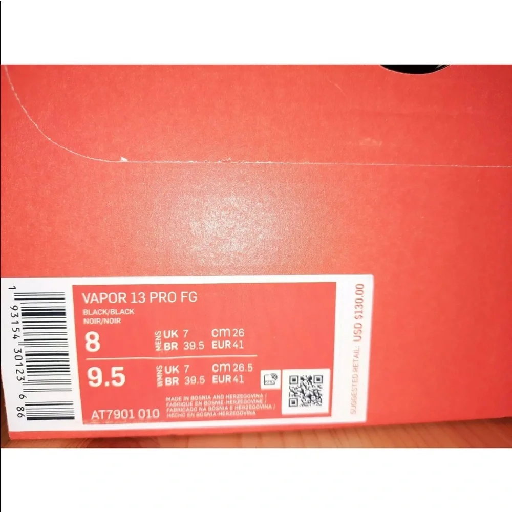 NWT Nike Mercurial Vapor 13 Pro FG Soccer Cleats‎